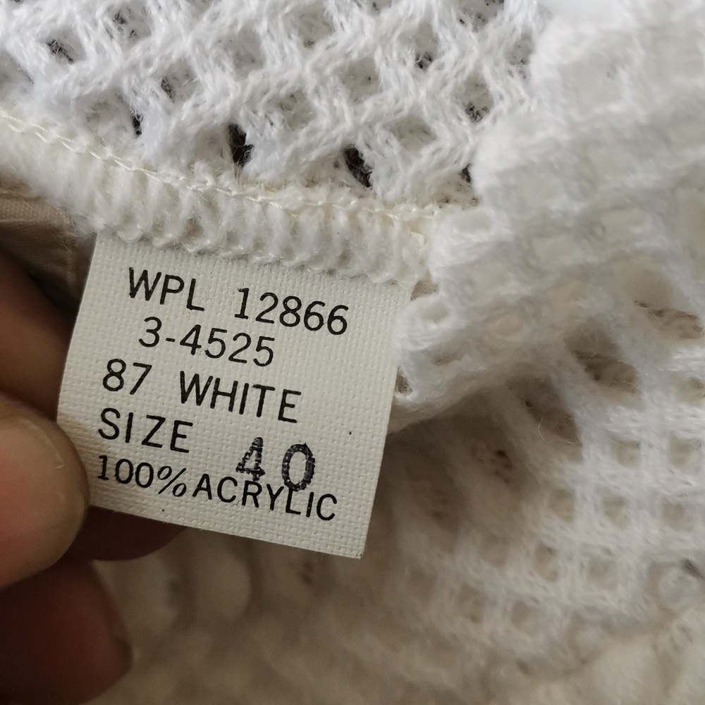 Vintage Montgomery Ward Open Knit Sweater Size 40 (Approx Medium) - Picture 6 of 6